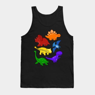 Rainbow Dinosaurs Tank Top